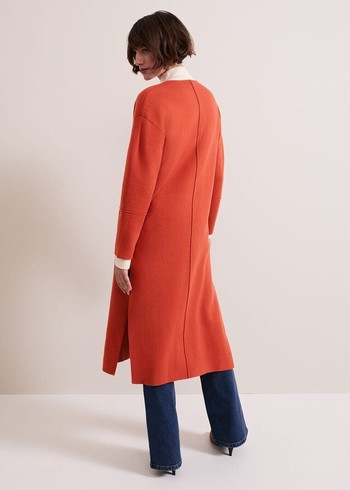 Phase Eight Destiny Double Breastedigan Coats Orange Canada | KEBNVC-653